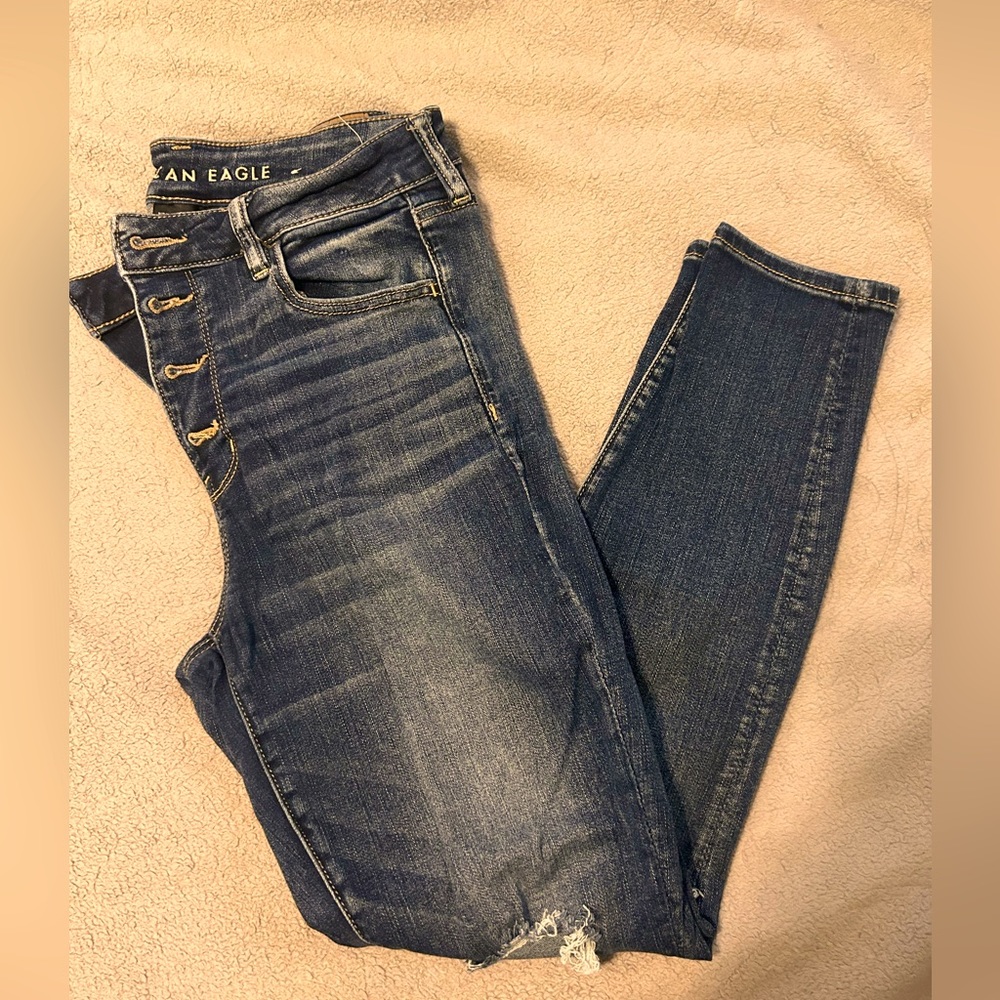 American eagle women’s high rise jegging size 14. No smoking house.